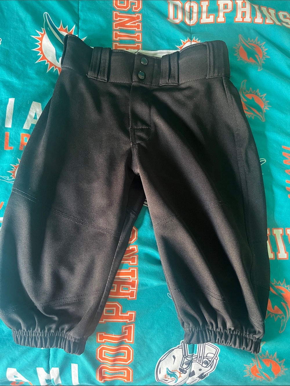 Kids Black Baseball Pants